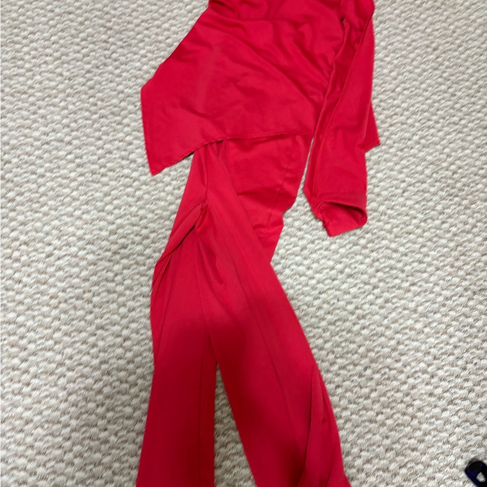 Elegant Red Women's Jumpsuit